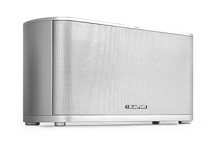 BLAUPUNKT WF 500 WiFi Lautsprecher mit WLAN, AirPlay, Bluetooth, NFC, AUX-IN, 2x 20 Watt RMS silber