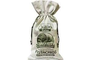 Setton Farms Premium California Pistachios Dry Roasted with Sea Salt Burlap Large Gift Bag| 14 Ounce