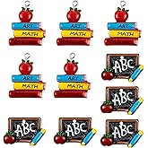 AUEAR, 10 Pack School Best Teacher or Student Charms for DIY Jewelry Making and Bracelets