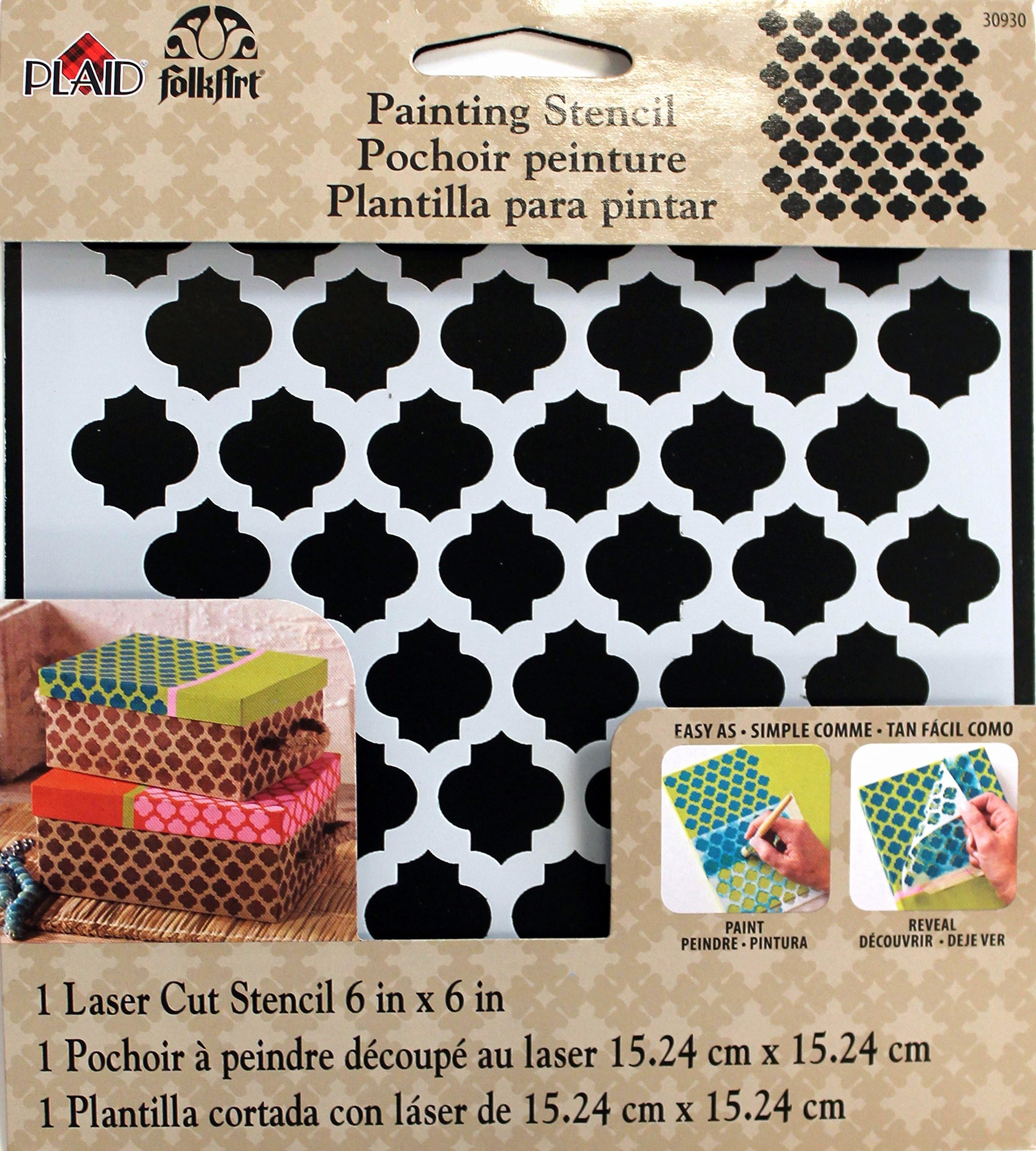 FolkArt Small Painting Stencil, 30930 Casablanca by FolkArt