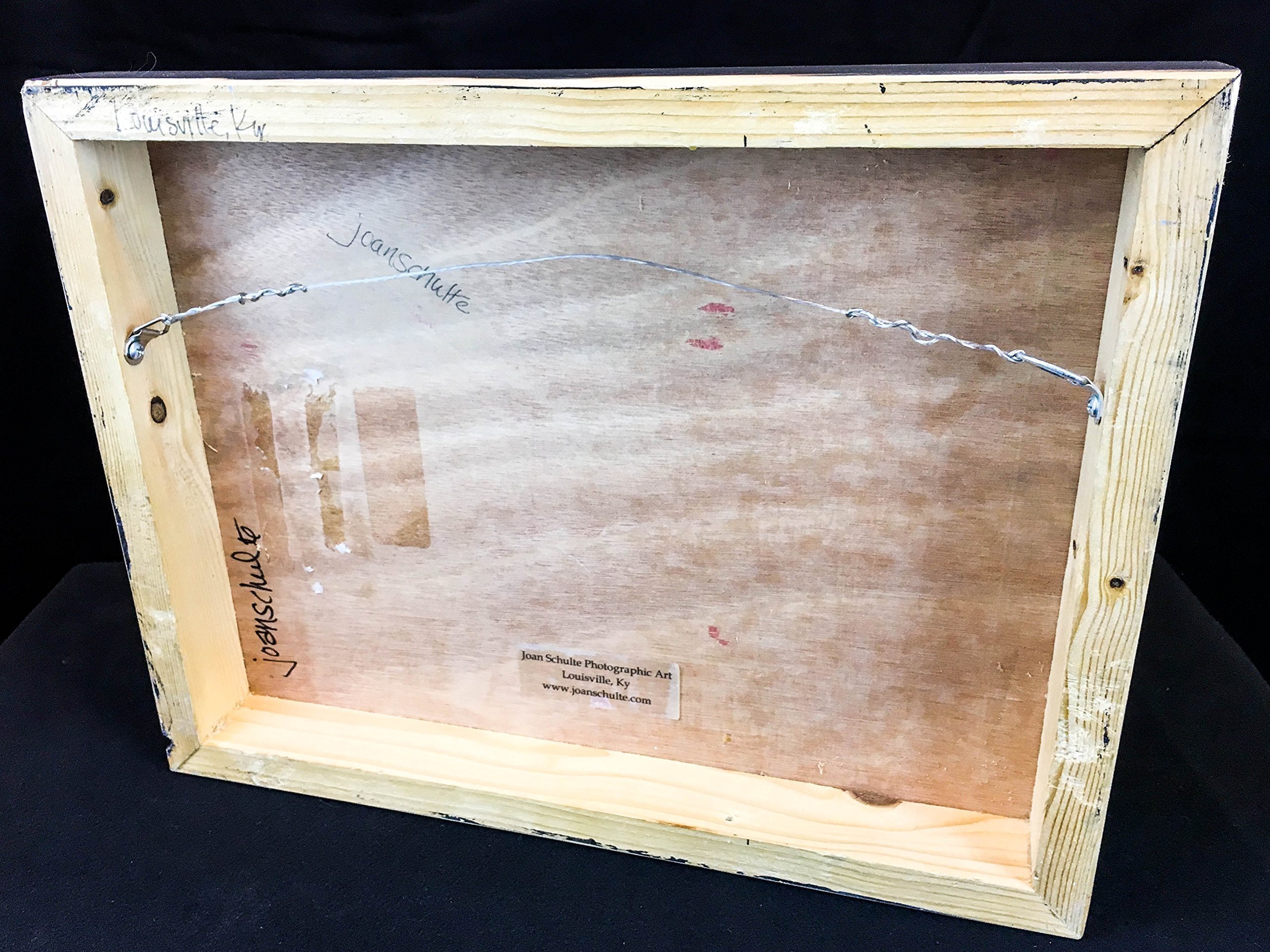 Wood Wall Art Photography - Vintage Cars and Vehicles: Teal Green, Rust and White Dodge Truck Headlight - Image 3