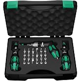 Wera 7440/41/42 Torque Screwdriver Set, 0.3-6.0 Nm, 27 Pc, Case | &plusmn;6% Torque Accuracy per DIN EN ISO 6789 &ndash; Audible Click Signal at Pre-Set Torque