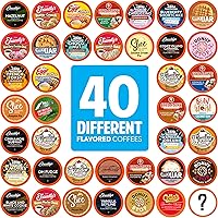 Two Rivers Coffee Flavored Coffee Pods Compatible with Keurig K Cup Brewers, Assorted Flavored Coffee, 40 Count