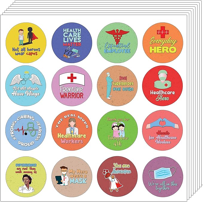 Creanoso Health Care Heroes Appreciation Stickers (5Sheet