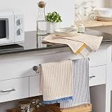 Penguin Home Set of 3 100% Cotton Kitchen Towels 50x70 cm White Ochre view 4