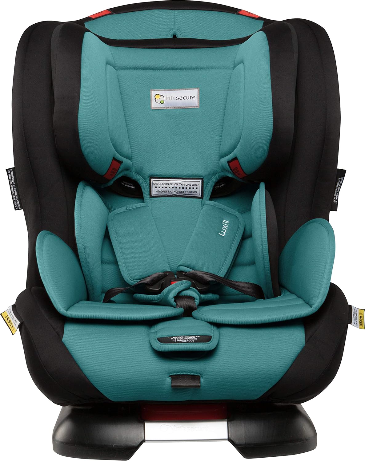 InfaSecure Luxi II Astra Convertible Car Seat for 0 to 8 Years, Aqua