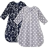 Yoofoss Baby Sleep Sack 18-24 Months, Long Sleeve Sleep Sack 1.5 Tog, Fleece Baby Wearable Blanket with 2-Way Zipper, Soft Warm