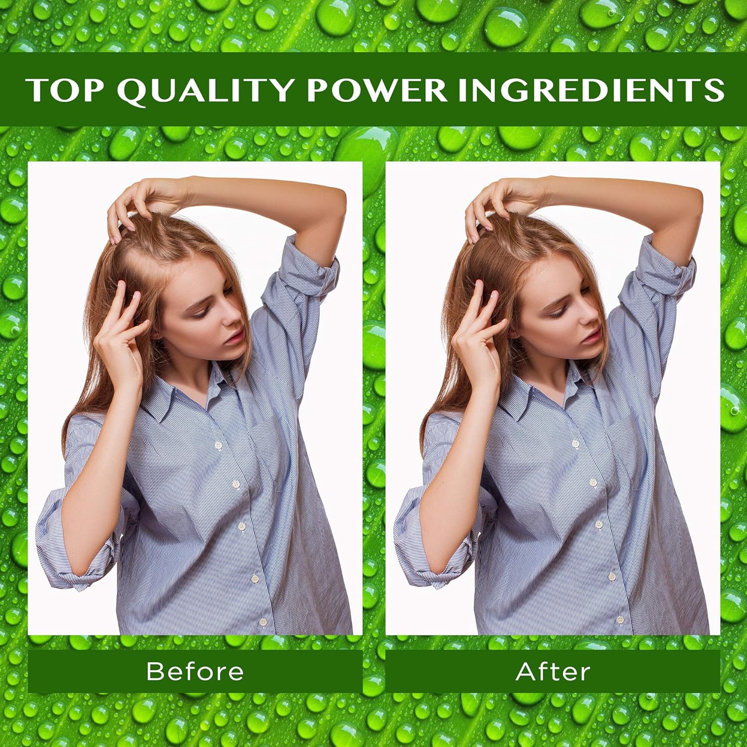Natural Hair Growth Oil with Caffeine and Biotin - Hair Growth Oil for Stronger, Thicker, Longer Hair 1.7 oz : Beauty