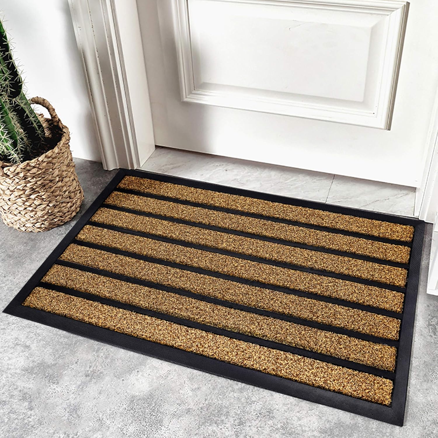 Olanly Original Durable Striped Door Mat, Indoor Outdoor, Easy Clean