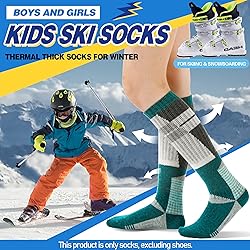 ANTSANG Kids Merino Wool Ski Socks for Girls Boys