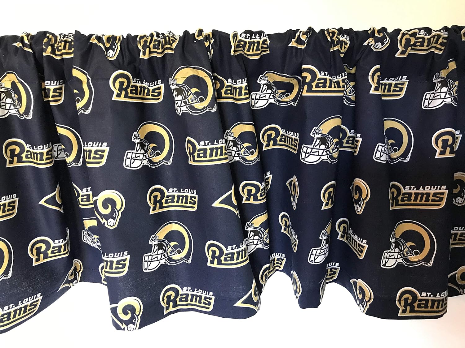 Amazon Com Valance St Louis Rams Custom Made Window Treatment