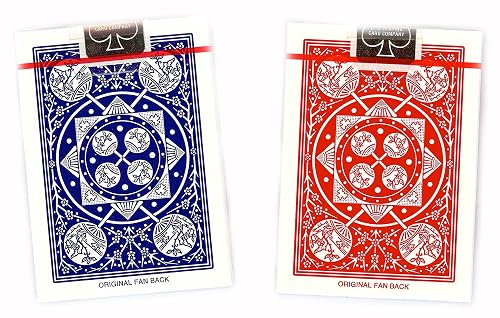 Tally Ho Fan Back Playing Cards | Choose Red Or Blue Deck | Classic Quality Card Deck For Poker & Magic - View #5