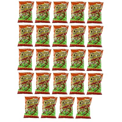 Delicious Treats Cheetos Crunchy Flamin Hot Limon 24 Bags of 2 Oz - Tj13