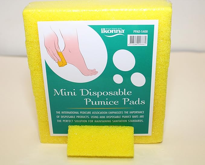 Ikonna Mini Disposable Pumice Pads Extra Coast Yellow 40