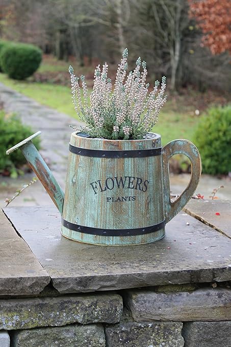 Holz Gießkanne Übertopf Outdoor/Indoor Deko-Topf: Amazon.de: Garten