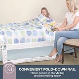 Dreambaby Prague Toddler Bed Guard Foldable Safety Rail 110cm Wide White view 4