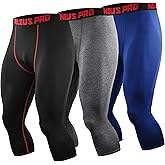NELEUS Men's Dry Fit Compression Pants Workout Running Leggings