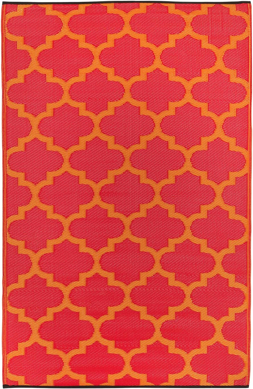 FAB HAB Tangier - Orange Peel & Rouge Red (120cm x 180cm)