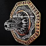 Aztec Feathered Serpent Plaque of Quetzalcoaltl Maya Mayan Stone Statue Sculpture Xiuhpohualli Tonalpohualli Mesoamerican Mex