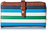Fossil Fiona TAB Wallet, Blue Stripe