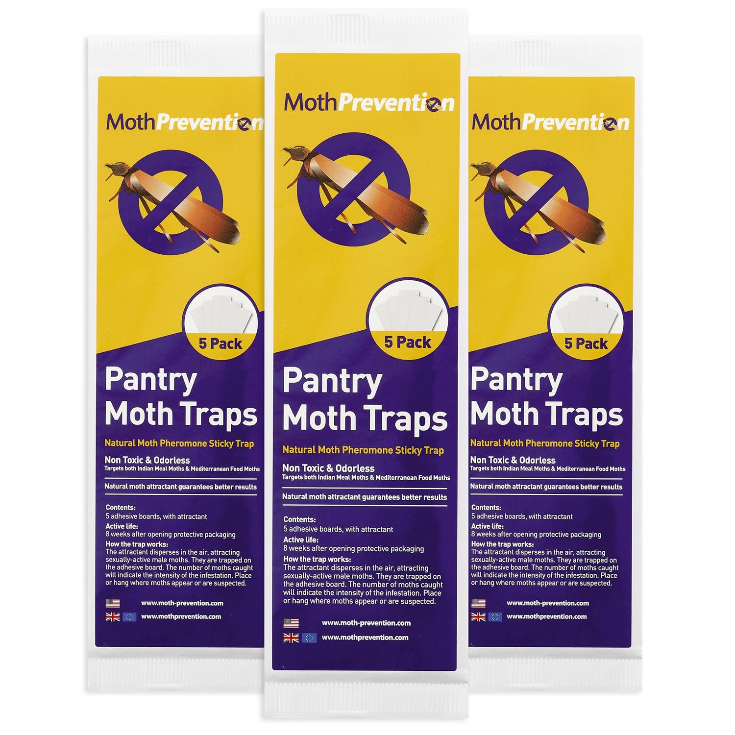 Moth Prevention Pantry Moth Traps 15 Pack From Best Catch Rate For