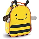 Skip Hop Zoo Kids Insulated Lunch Box, Brooklyn Bee, Yellow