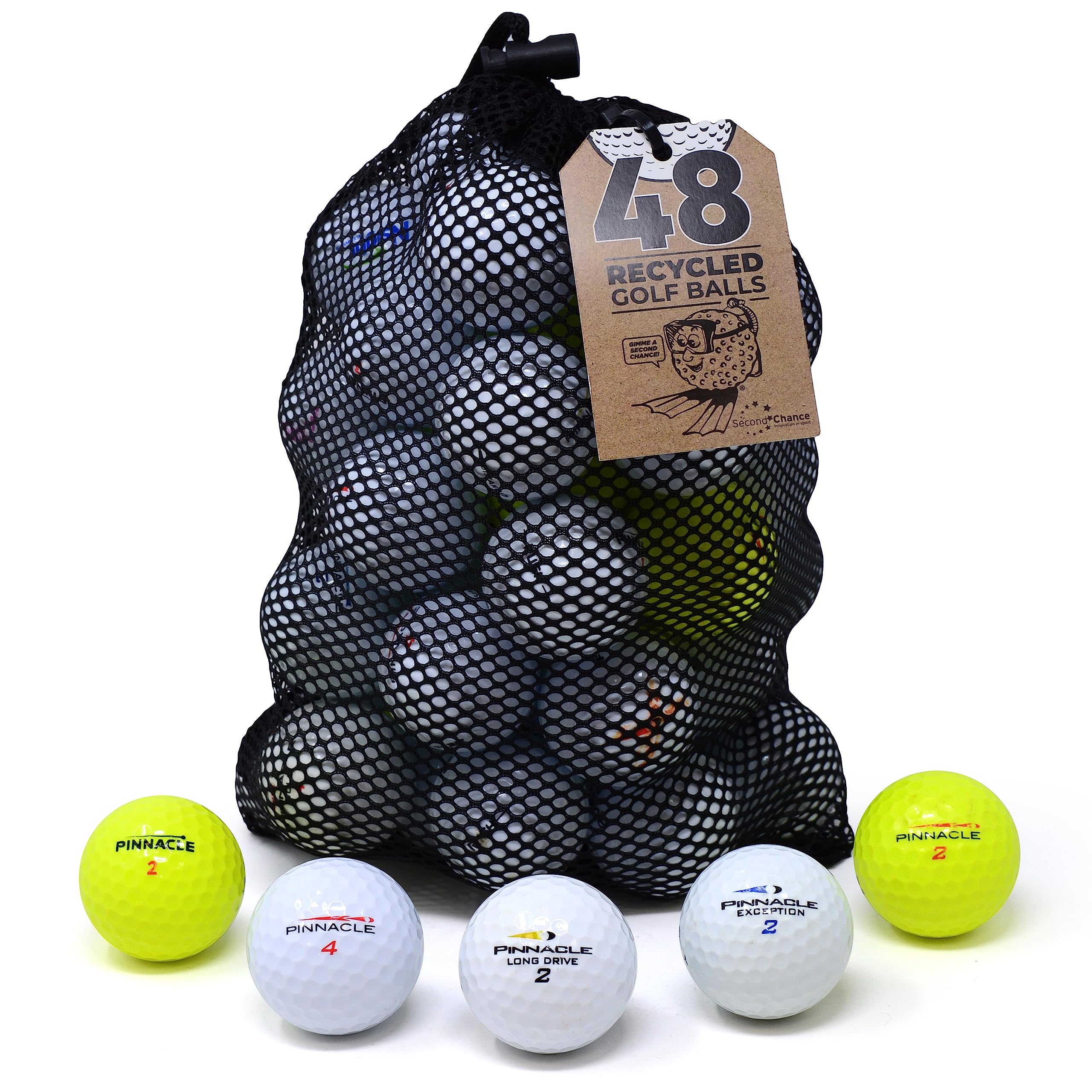 Second Chance Pinnacle 48 Quality Lake Golf Balls Grade A — image 1