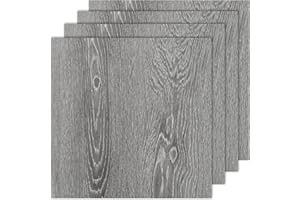 AKOLAFE 40 Sheet Vinyl Flooring 12 x 12 Peel and Stick Floor Tile Waterproof Clearance Vinyl Floor Tiles Wood Grey Self Adhesive Floor Tiles Sticky Laminate Flooring for Bathroom Kitchen Basement RV