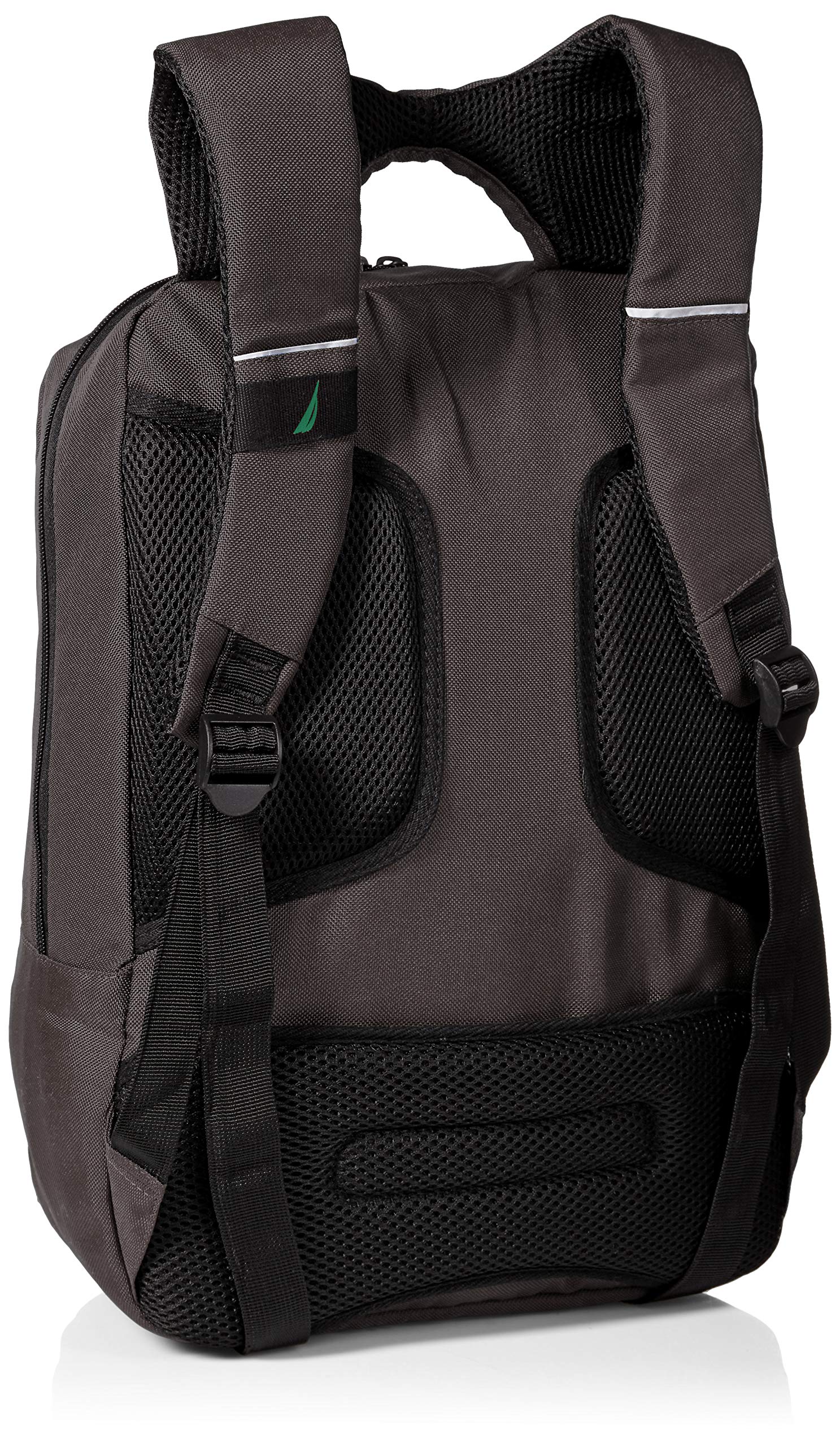 Nautica Men's J-Class Water Resistant Nylon Laptop Backpack, Gray, One Size