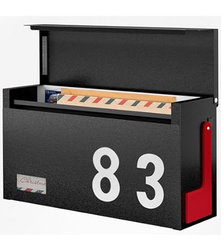 Modern Outdoor Waterproof Extra Large Drop Box Wall Mounted Mailbox With 2 Keys - View #9