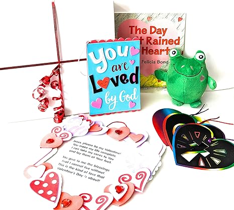 Amazon 子供へのバレンタインギフト バレンタインデー クリスチャン バレンタインデー クリスチャン クラフト バレンタインデー フラシ天 カエル バレンタインデー ブック 男の子 女の子用 すぐにプレゼントできます ぬいぐるみ おもちゃ