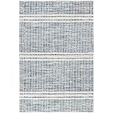 Dash & Albert Malta Blue Machine Washable Rug, 2 X 3 Feet, Blue Stripe Pattern