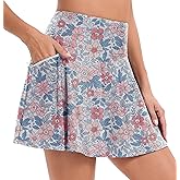 Oyamiki High Waisted Bathing Suits for Women Tummy Control Bikini Bottoms Skort with Zipper Pocket Swim Skirt
