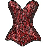 Daisy corsets womens Daisy Corsets Womens Red/Black Lace Overbust Corset Waist Cincher Bustier & Plus Size