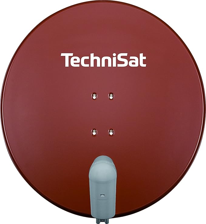 TechniSat SATMAN 850 PLUS Satellitenschüssel - 85 cm Sat Anlage mit Masthalterung und UNYSAT-Quattro-Switch-LNB für bis zu 4 