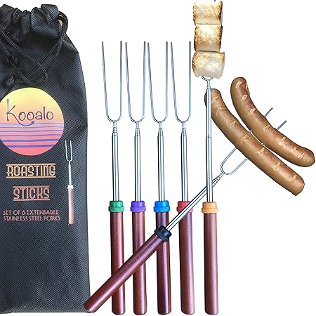 Amazon Com Kooalo Roasting Sticks Premium Extendable