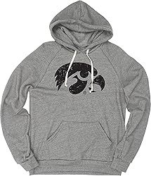 Blue 84 Men's Iowa Hawkeyes Tri-Blend Hoodie