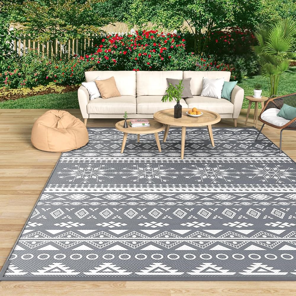 MOKANI Outdoor Rug 120x180 cm Waterproof Reversible UV Patio Carpet