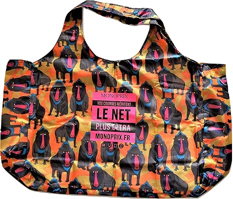 Amazon Co Jp モノプリ Monoprix エコバッグ マンドリル 並行輸入品 Home Kitchen