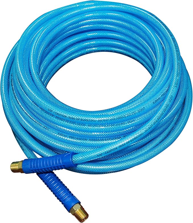 FIXSMITHReinforcedPolyurethaneAirHose,300 PSI,50 Feet x 1/4 Inch,PU