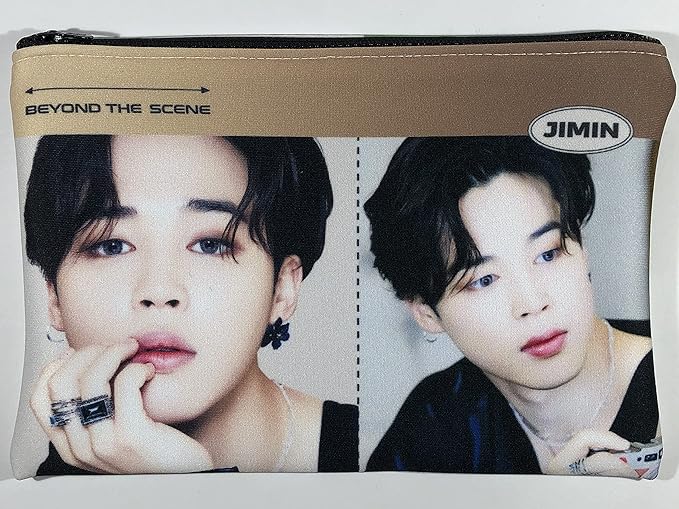 Amazon Jimin ジミン Bts 防弾少年団 グッズ 缶バッジ付き ポーチ ペンケース コスメポーチ 小物入れ Pouch Button Badge Tradeplace K Pop 韓国製 アイドル 芸能人グッズ 通販