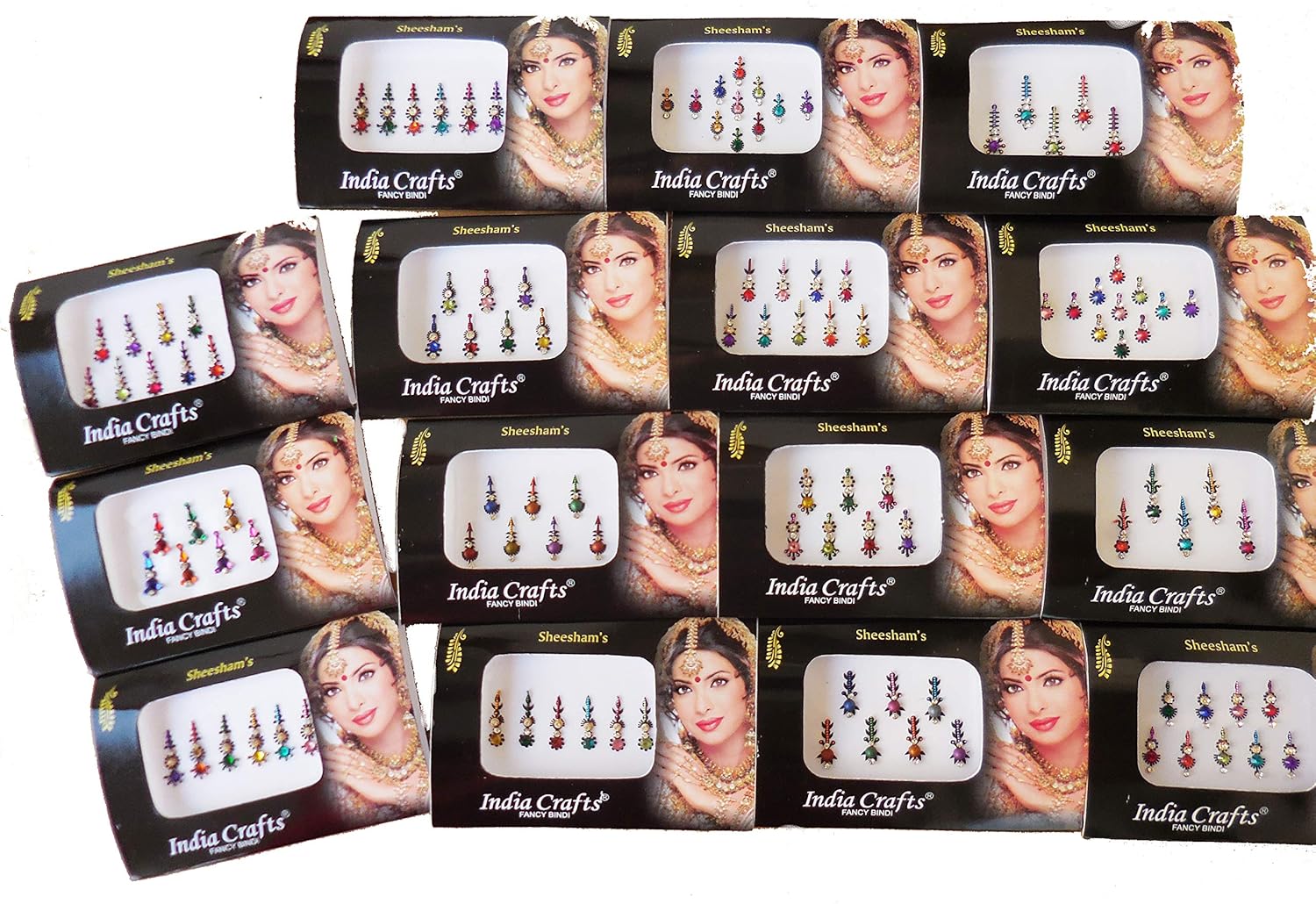 6 Different Bindi Packs Mix n Match Face Jewels Bollywood Stickers Indian Bindi