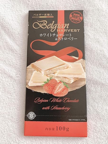 Amazon ホワイトチョコレート ストロベリー ベルギー直輸入 100g 神戸物産 チョコレート菓子 通販