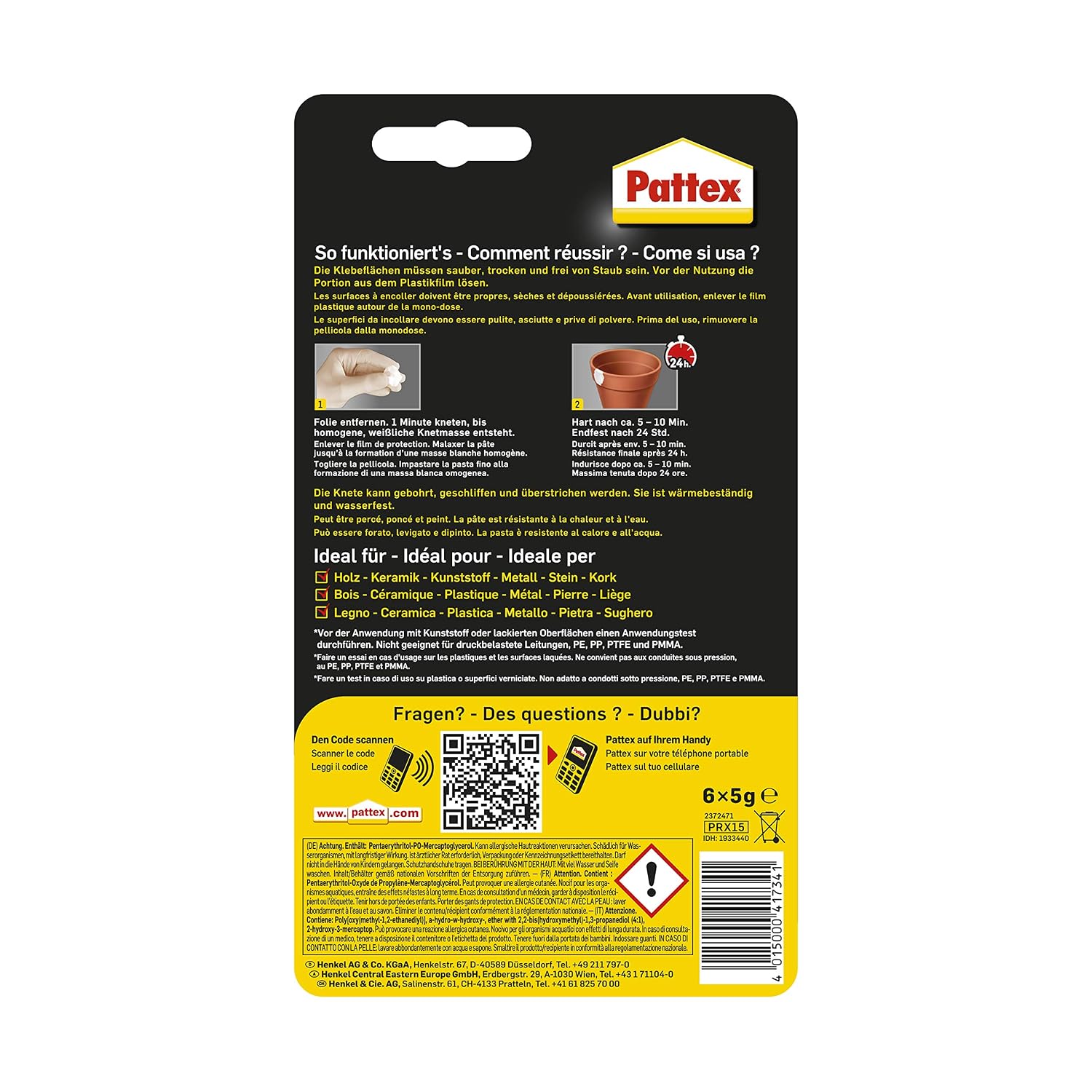 Pattex 1933440 Express" Power Dough, Blue, 5 g - Image 3