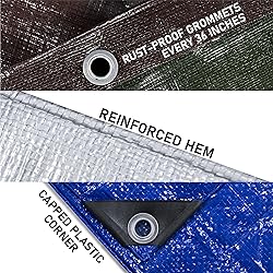 HOMESTEAD Waterproff Tarp 20' x 30', Medium Duty 10