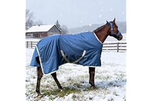 XUANNIAO Winter 1200D Premium Turnout Horse Blanket,Medium Weight Waterproof Blanket