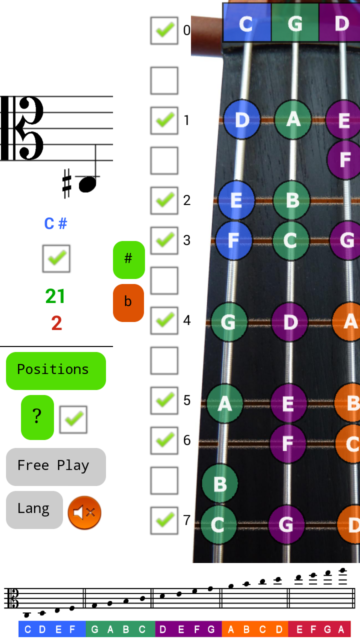 Viola Notes Sight Read Tutor