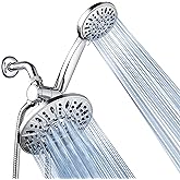 AquaDance 48-Setting 3-Way Shower Combo - High Pressure Rain Shower Head & Handheld Chrome Set - View #14