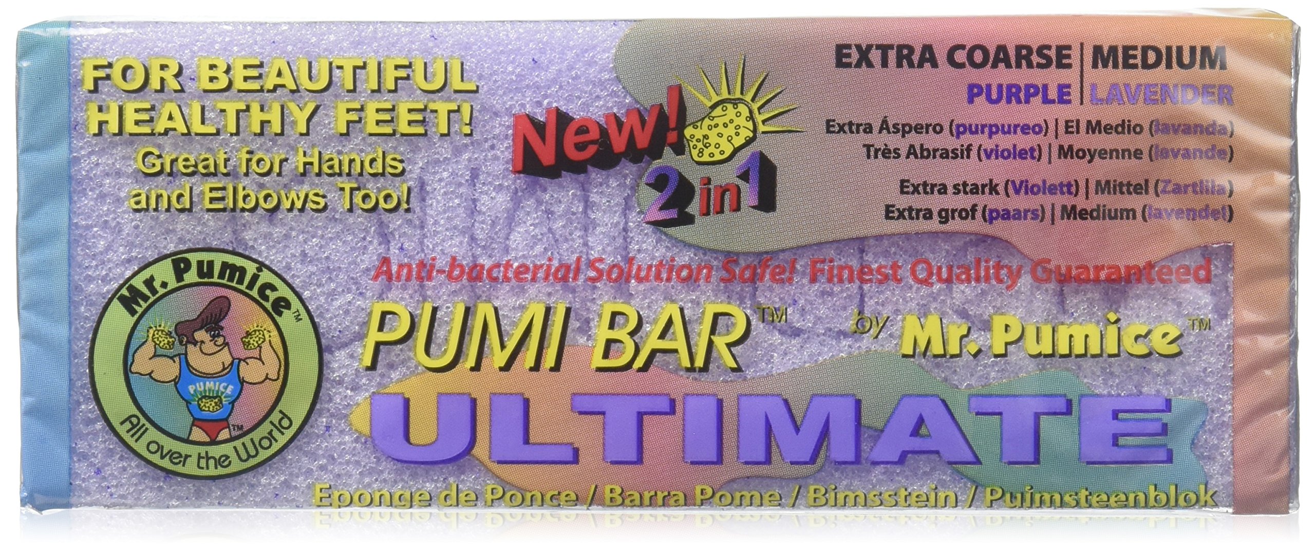 Mr. Pumice Pumi Bar Ultimate Coarse/Purple Medium/Lavender 1 Pumice Bar