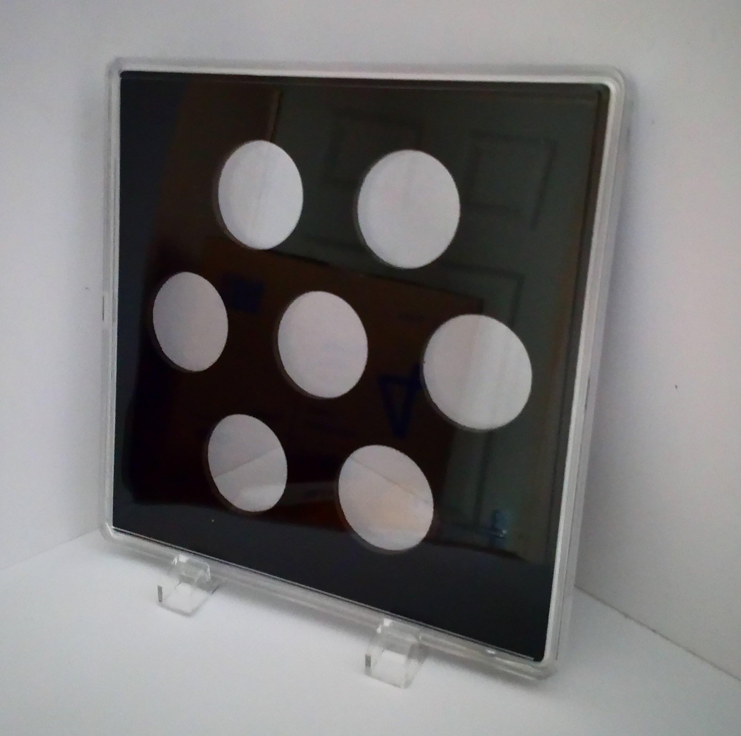 WeiyangCoin Display Case Tray Holder for 2 pounds coins (7 slots)